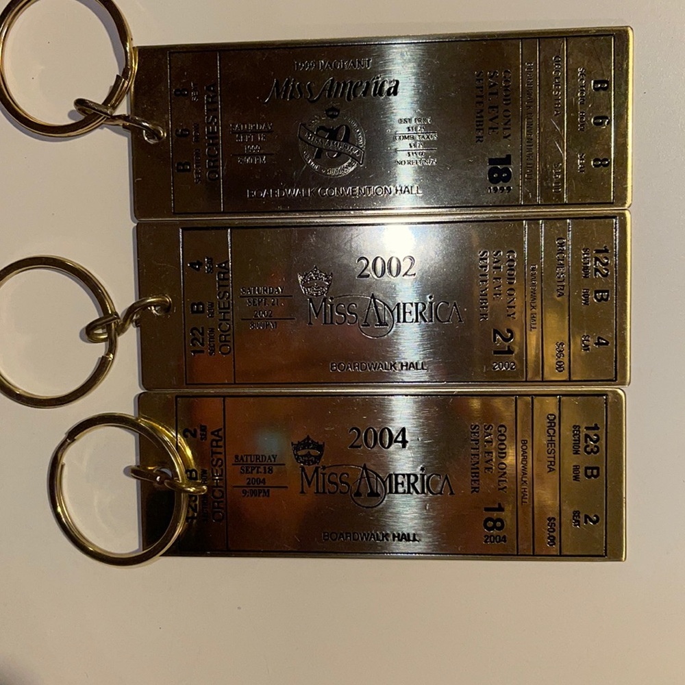 Miss America boardwalk hall keychain tickets